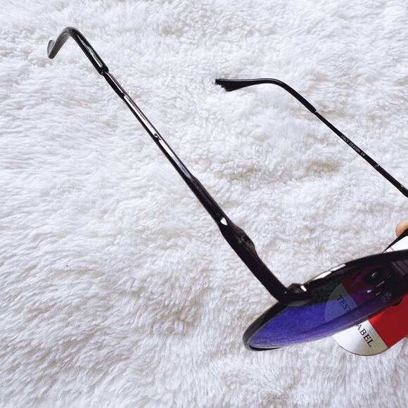 Freya Blue w/Black Rim Mirrored Sunglasses - Picture 10 of 15